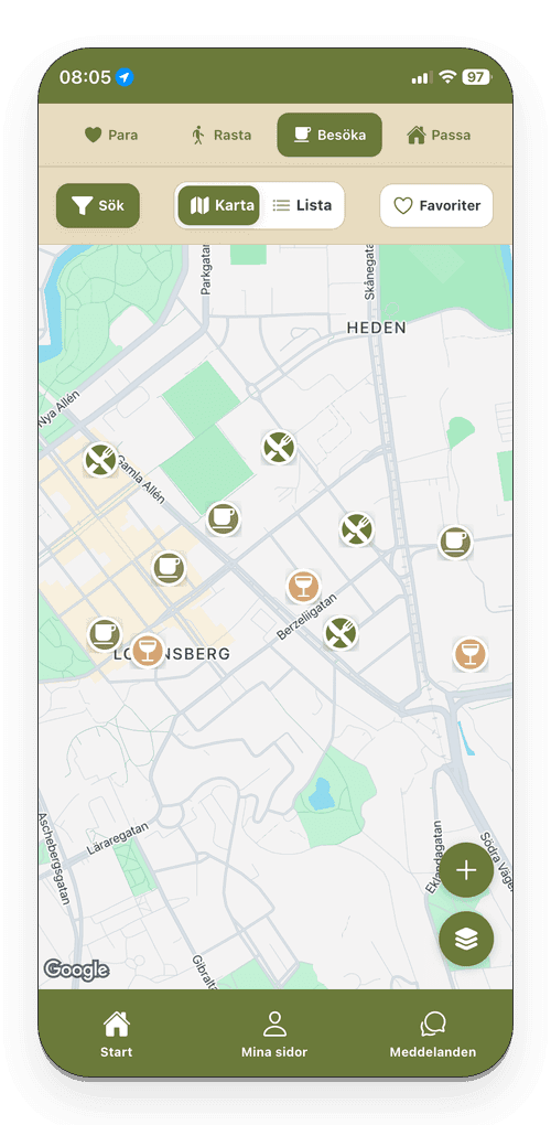 Flocken app screenshot